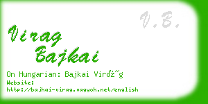 virag bajkai business card